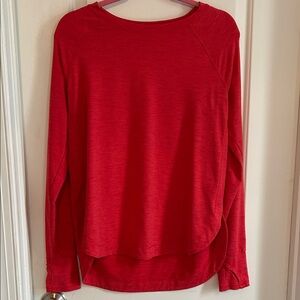Layer 8 Women's Vibrant Red Long Sleeve Tee